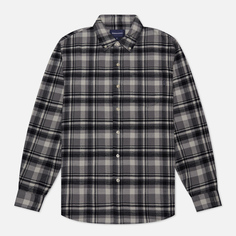 Мужская рубашка thisisneverthat Flannel Check, цвет серый