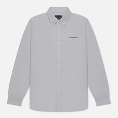 Мужская рубашка thisisneverthat T-Logo Oxford, цвет серый, размер M
