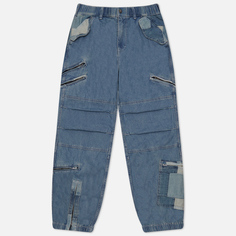 Мужские джинсы thisisneverthat Crazy Multi Zip, цвет голубой, размер M