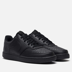 Мужские кроссовки Nike Court Vision Low Next Nature, цвет чёрный, размер 40 EU