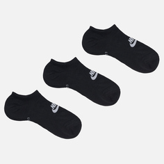 Комплект носков Nike 3-Pack Everyday Essential Cushion Low, цвет чёрный