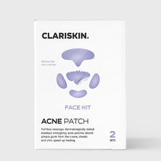 Патчи для лица CLARISKIN Face Kit Набор гидроколлоидных патчей от акне для всего лица 10.0
