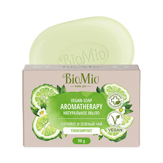 Мыло твердое BIO MIO Натуральное мыло "Бергамот и Зелёный чай" Vegan-Soap Aromatherapy