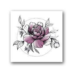 Тату TATTS Переводная тату 10*10см (для взрослых и детей)