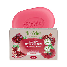 Мыло твердое BIO MIO Натуральное мыло "Гранат и Базилик" Vegan-Soap Aromatherapy