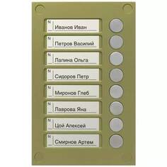 Панель VIZIT BS-424-8 кнопочная, используется в комплекте с блоком вызова БВД-424FCB-1