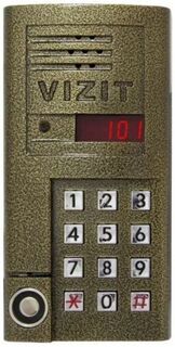 Вызывная панель VIZIT БВД-SM101TCPL (блок вызова) до 100 абонентов, накладной монтаж