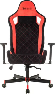 Кресло игровое A4Tech BLOODY GC-650 черный с подголов. крестов. металл