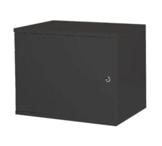 Шкаф настенный LANDE LN-SH12U5440-BL-F0-2 NetBOX SOHO, 12U 19", 540x400x595мм, разборный, дверь металл, цвет черный