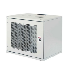 Шкаф настенный LANDE LN-SH09U5450-LG-F0-3 NetBOX SOHO, 9U 19", разборный, 540x500x460мм, дверь перфорация, цвет серый
