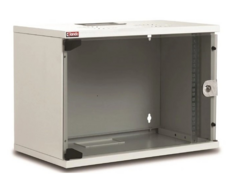 Шкаф настенный LANDE LN-SH07U5460-LG-F0-1 NetBOX SOHO, 7U 19", разборный, 540x600x370мм, дверь стекло в металичесокой раме, цвет серый
