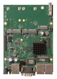 Модуль Mikrotik RBM33G 2-х ядерный процессор MediaTek с частотой 880 МГц,с 2-мя miniPCIe-слотами для подключения 3G/LTE-модемов и других дополнительны