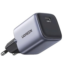 Зарядное устройство сетевое UGREEN CD319 25257_ Nexode Mini USB-C 30W PD GaN Fast Charger EU с кабелем 1м 60W, серый космос