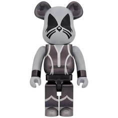 Фигура Bearbrick Medicom Toy Kiss The Catman Chrome 1000%