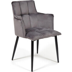 Кресло TetChair Saskia (mod. 8283) металл/ткань серый (G-062-40)/ черный