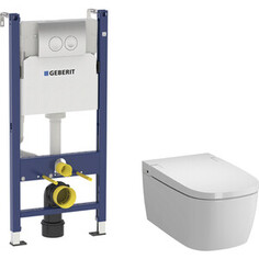 Комплект унитаза Vitra V-Care Basic с инсталляцией Geberit (5674B003-6193, 458.124.21.1)