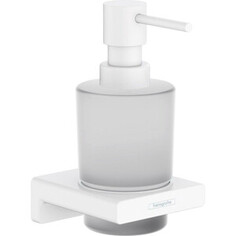 Дозатор для жидкого мыла Hansgrohe AddStoris 200 мл, матовый белый/матовое стекло (41745700)
