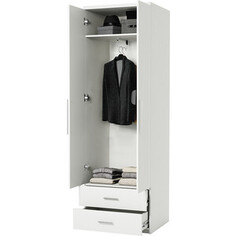 Шкаф для одежды с ящиками Шарм-Дизайн МШЯ-21 90х45 белый