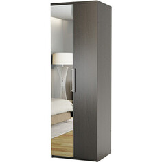 Шкаф для одежды Шарм-Дизайн Комфорт МШ-21 80х60 с зеркалом, венге