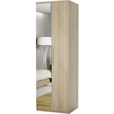 Шкаф для одежды Шарм-Дизайн Комфорт МШ-21 70х45 с зеркалом, дуб сонома