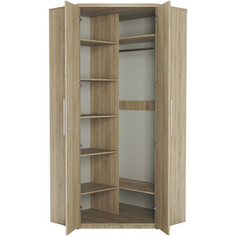 Шкаф угловой двухдверный Шарм-Дизайн Мелодия МУ-22 115х100 Дуб Сонома