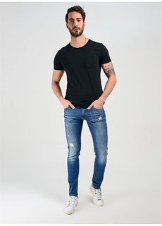 Мужские джинсовые брюки светло-синего цвета с нормальной талией Denim Trip