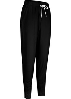 Легкие спортивные брюки с вискозой Bpc Bonprix Collection, черный