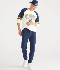 Однотонные спортивные штаны для джоггеров Aeropostale, синий