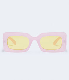 Массивные прямоугольные солнцезащитные очки Aeropostale, розовый