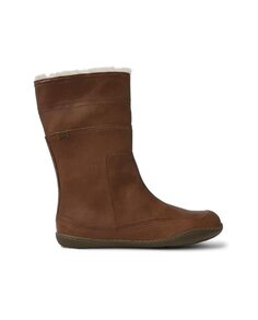 Коричневые кожаные женские ботинки Camper, коричневый