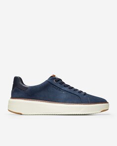 Мужские кожаные спортивные туфли синего цвета Cole Haan, синий