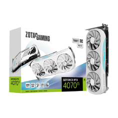 Видеокарта ZOTAC GeForce RTX 4070 Ti Trinity OC, 12 ГБ, белый