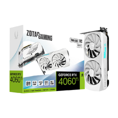 Видеокарта ZOTAC GeForce RTX 4060 Ti Twin Edge OC, 8 ГБ, белый