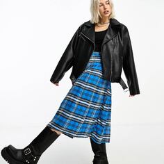 Куртка Collusion Ultimate Faux Leather Oversized Biker, черный