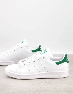 Бело-зеленые кроссовки adidas Originals Stan Smith - WHITE