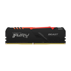 Оперативная память Kingston Fury Beast RGB, 16 Гб DDR5 (1x16 Гб), 3600 МГц, KF436C18BBA/16, черный