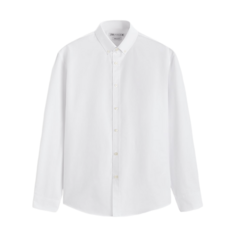 Рубашка Zara Easy Care Textured, белый
