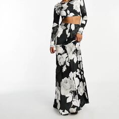 Юбка Day 6 Puddle Length Maxi, черный/белый