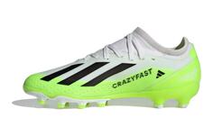 Детские футбольные кроссовки Adidas X Crazyfast.3 Kids, белый и зеленый