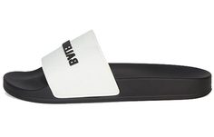 Balenciaga Шлепанцы для бассейна с логотипом Белый Черный