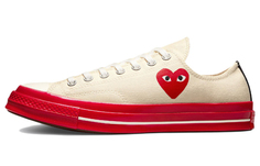 Кроссовки Comme des Garçons PLAY x Converse Chuck Taylor All-Star 70 Ox Egret Red Midsole