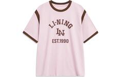 Li Ning Женская футболка, цвет soft sand powder