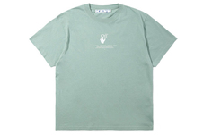 Off-White Мужская футболка, светло-зеленый