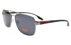 Prada Мужские солнцезащитные очки, цвет gunmetal/polarized