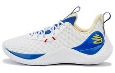 Мужские баскетбольные кроссовки Under Armour Curry 10, синий и белый
