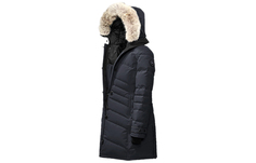 Женский пуховик Canada Goose, темно-синий