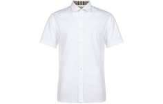 Рубашка с короткими рукавами и логотипом Burberry Monogram, белый