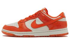 Туфли для скейтбординга Nike Dunk Low женские, цвет light bone/safety orange