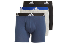 Комплект боксеров Adidas Underpant, 3 предмета, синий/черный