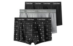 Мужские трусы Calvin Klein, цвет black + gray + full print